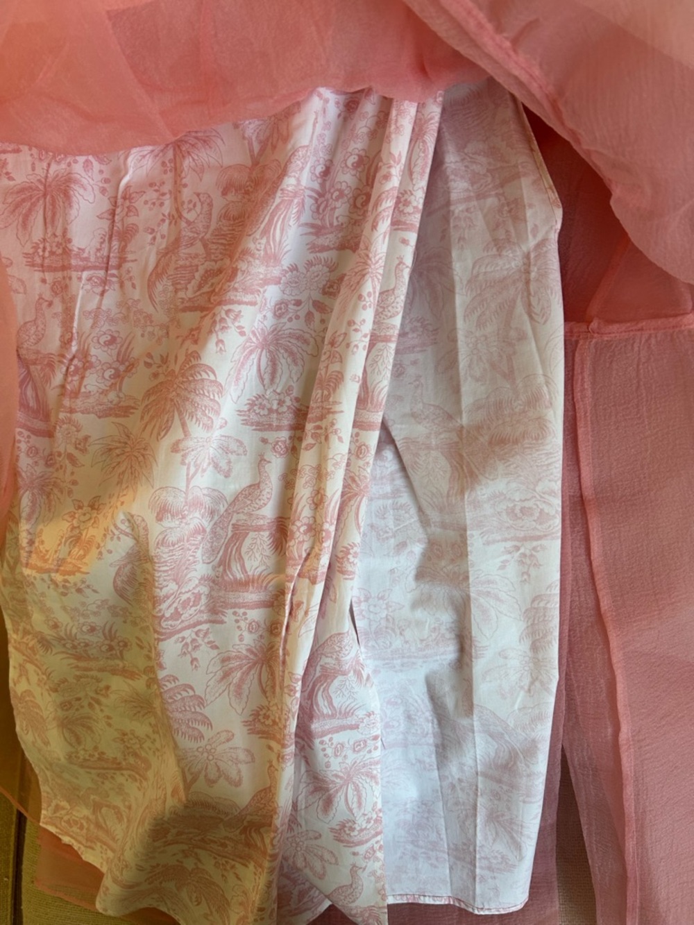 STAUD Pink Strapless Tiered Tulle Maxi Dress - Picture 9 of 13